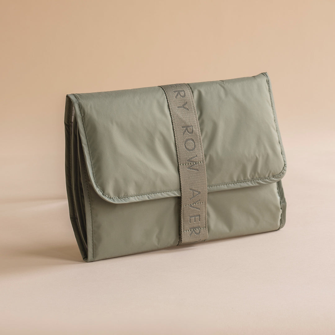 Avery Row Recycled Nylon Travel Baby Changing Mat - Olive
