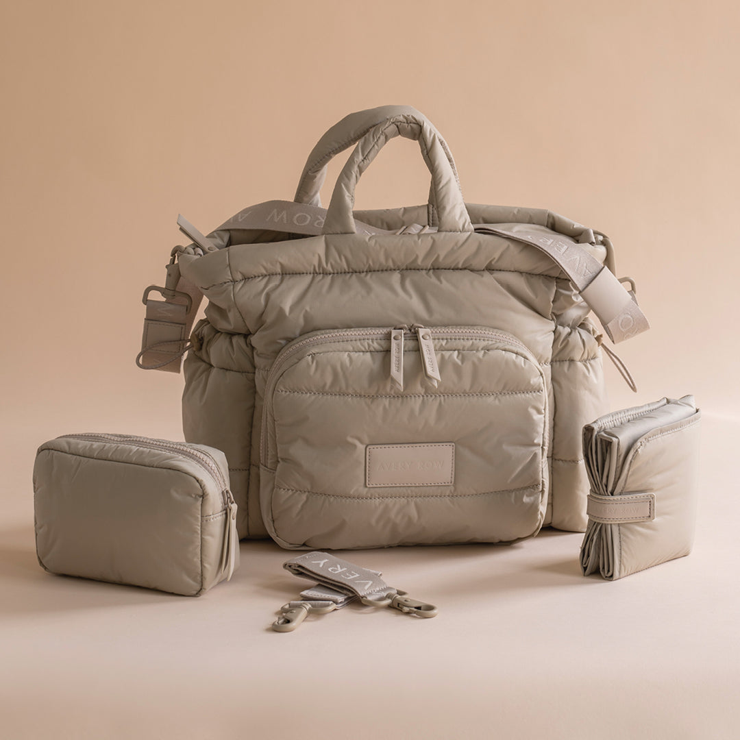 Avery Row Baby Changing Tote Bag - Oyster