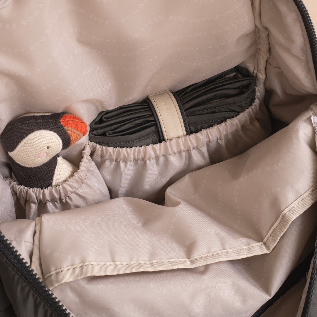 Avery Row Baby Changing Backpack - Soft Black