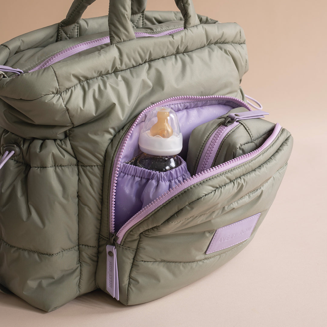 Avery Row Baby Changing Tote Bag - Olive