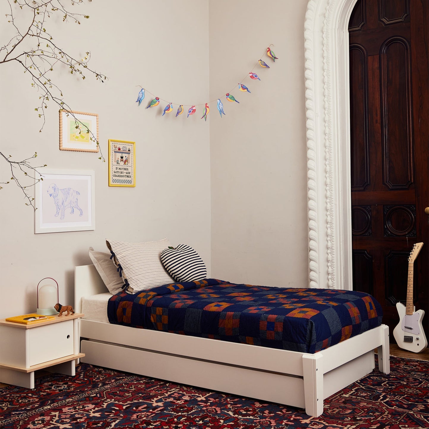Oeuf NYC Perch Twin Single Bed - White