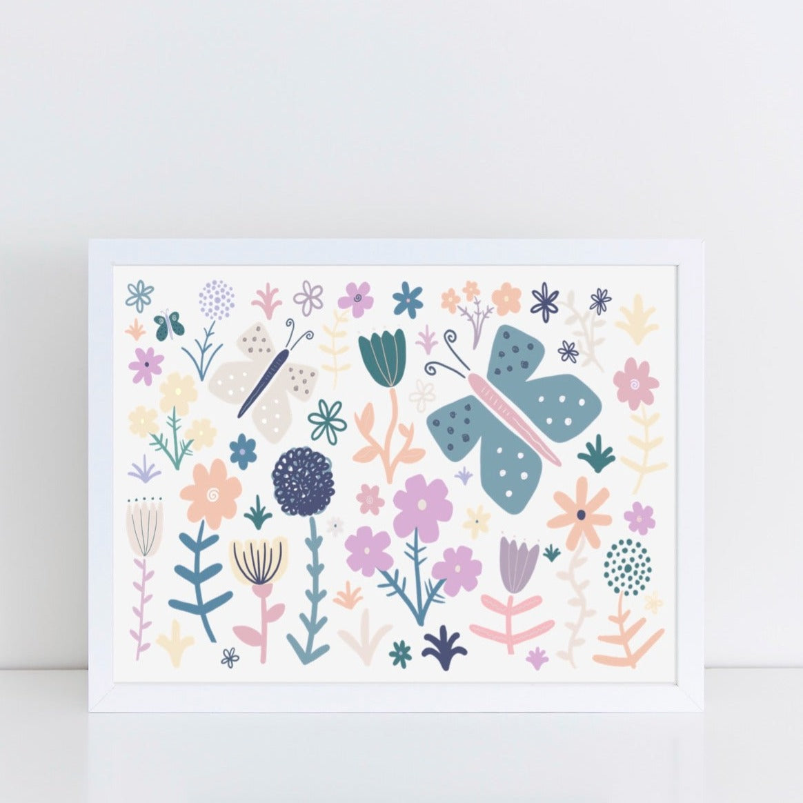 Spring Time Butterflies Art Print by The Little Jones (14 Sizes Available)