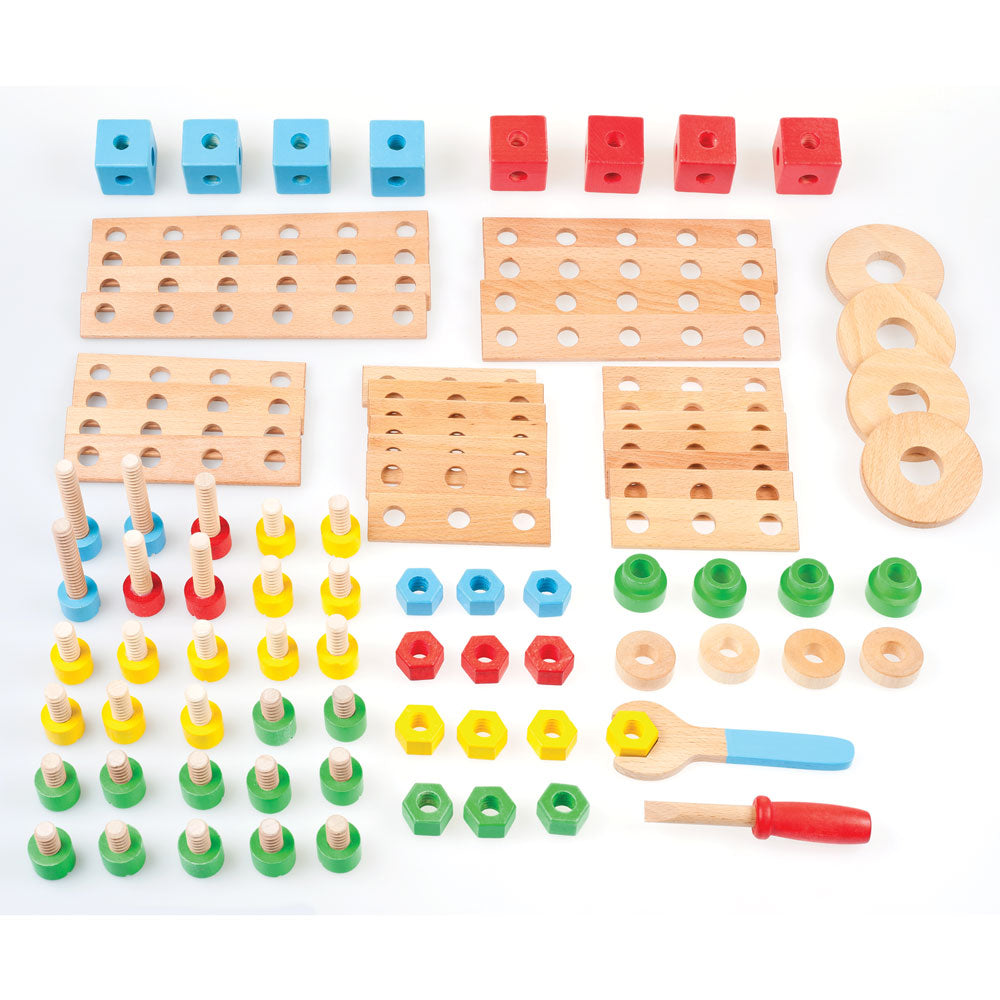 Tidlo Wooden Construction Playset