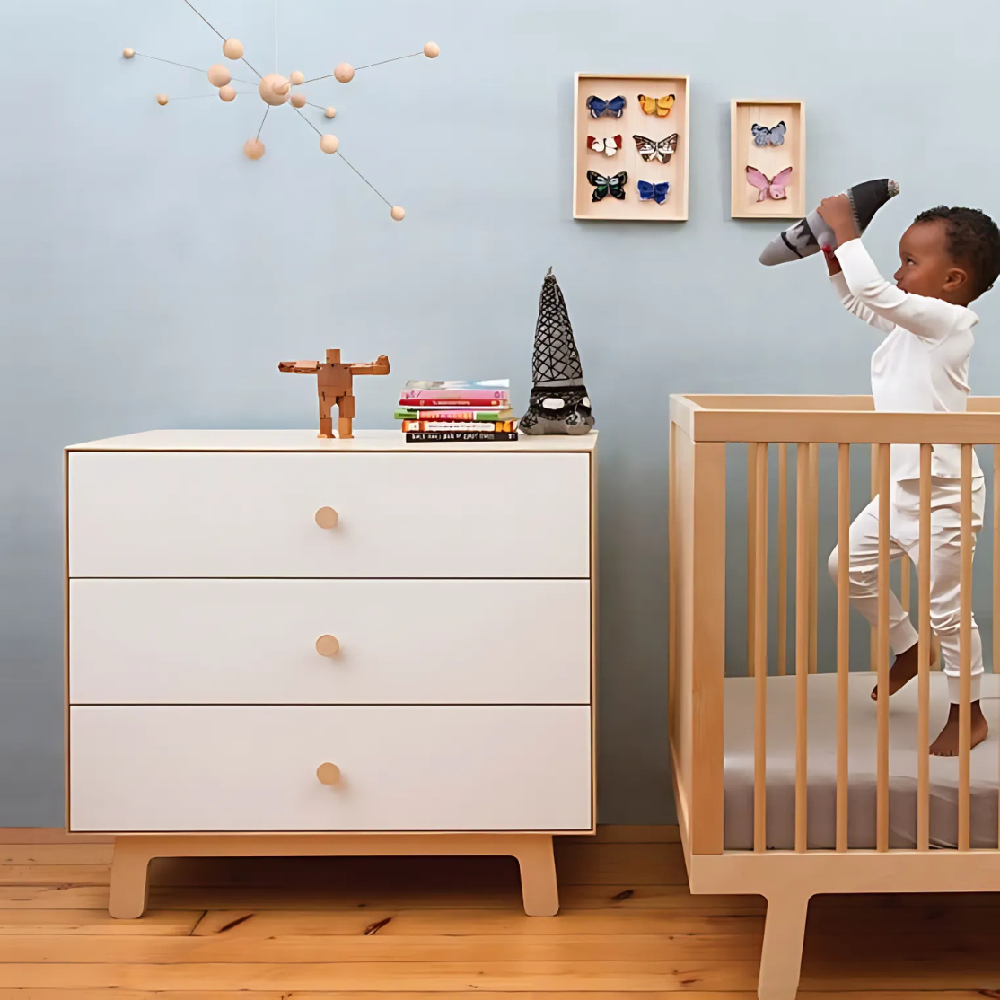 Oeuf NYC Merlin 3 Drawer Dresser - Sparrow Legs (2 Colours Available)