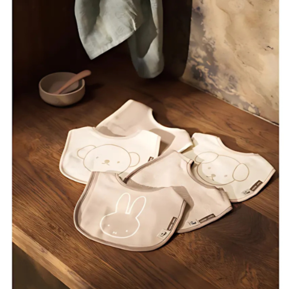 Jollein Waterproof Dribble Bib - 5 Pack - Miffy & Friends