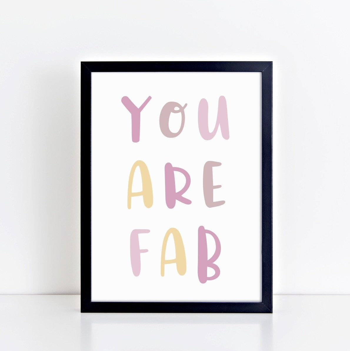 The Little Jones You Are Fab Print - Pinks