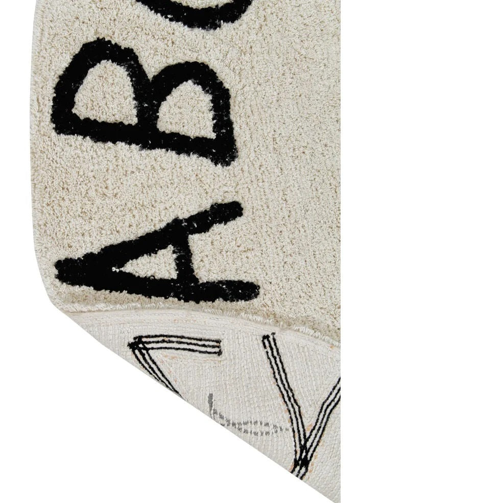 Lorena Canals Washable Rug ABC - Natural/Black