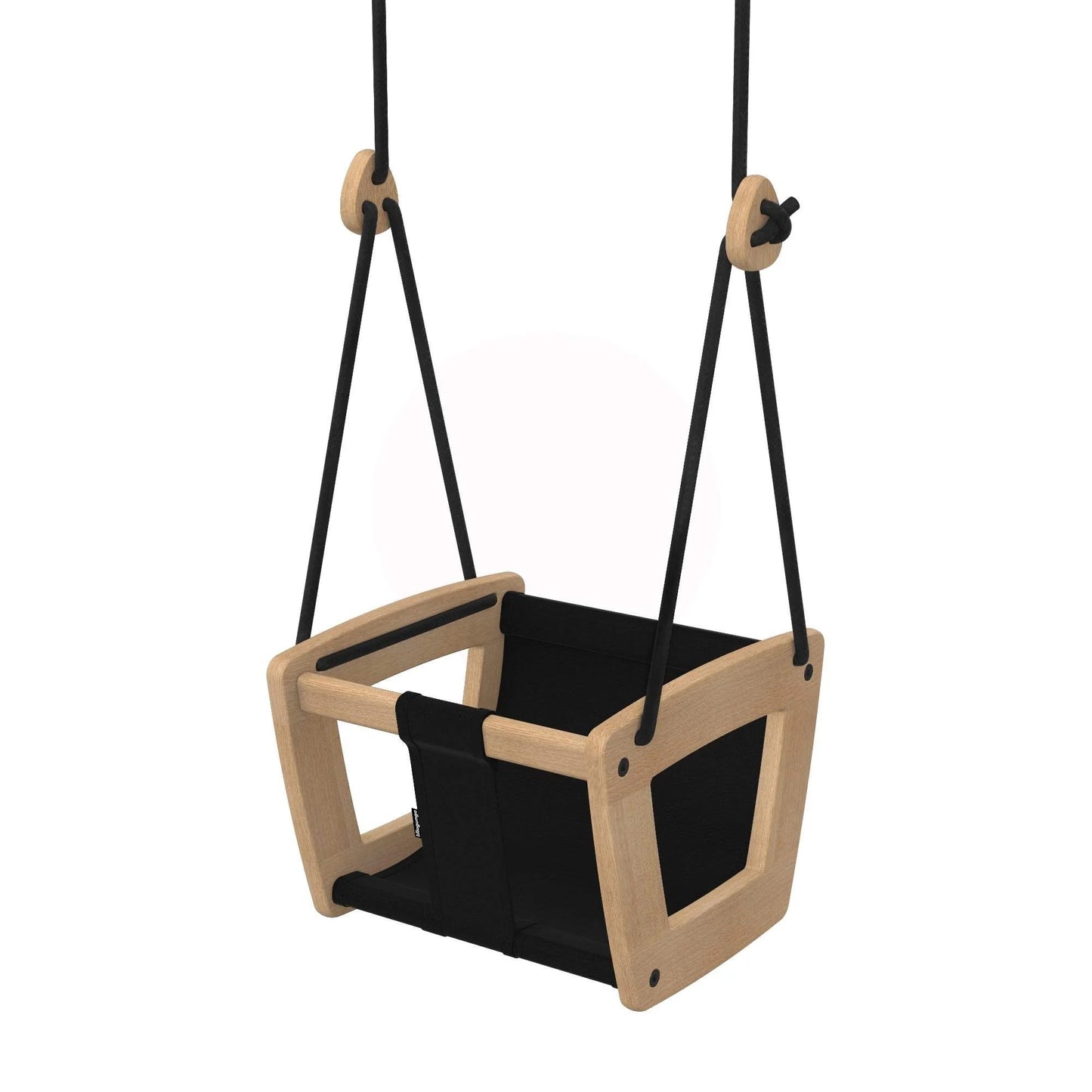 Lillagunga Wooden Indoor Toddler Swing - Oak