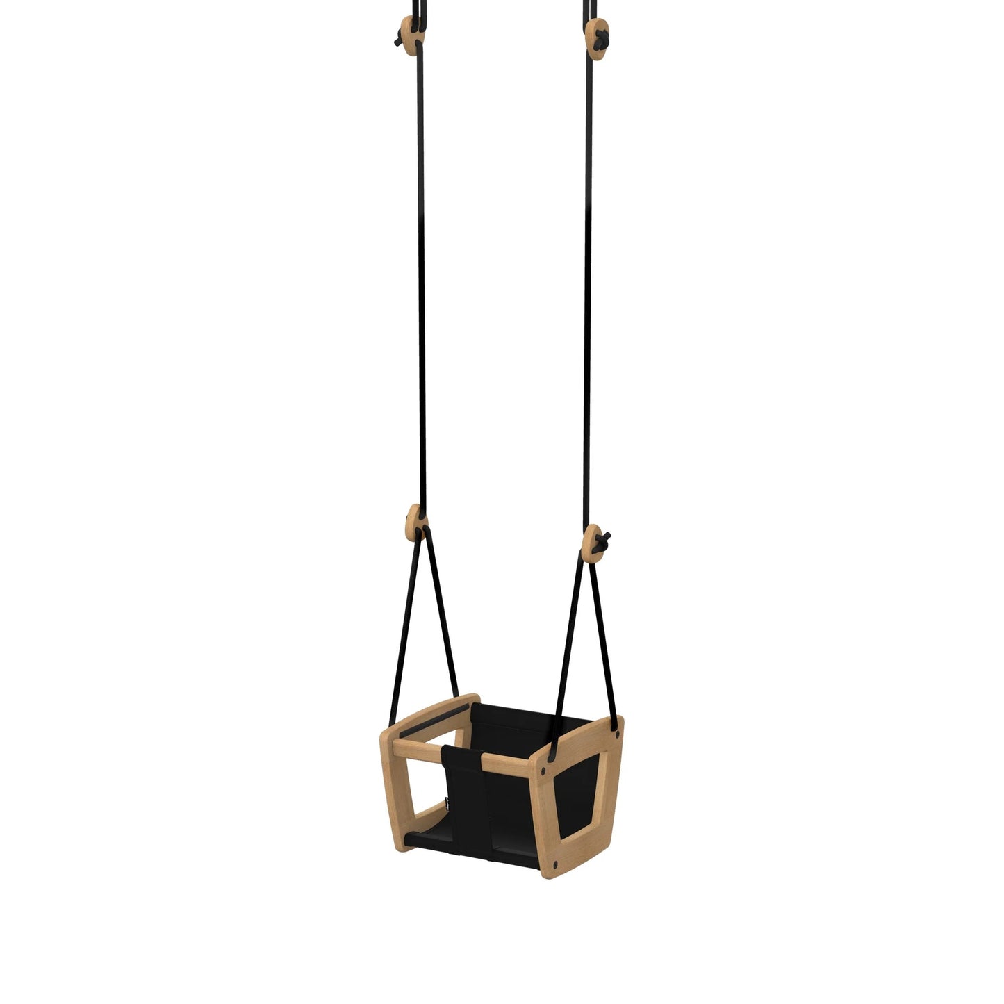 Lillagunga Wooden Indoor Toddler Swing - Oak