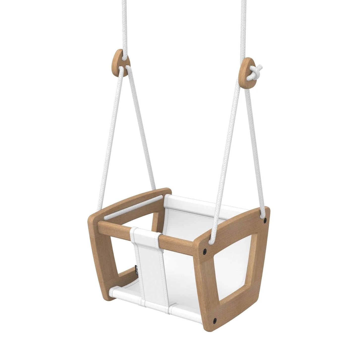 Lillagunga Wooden Indoor Toddler Swing - Oak