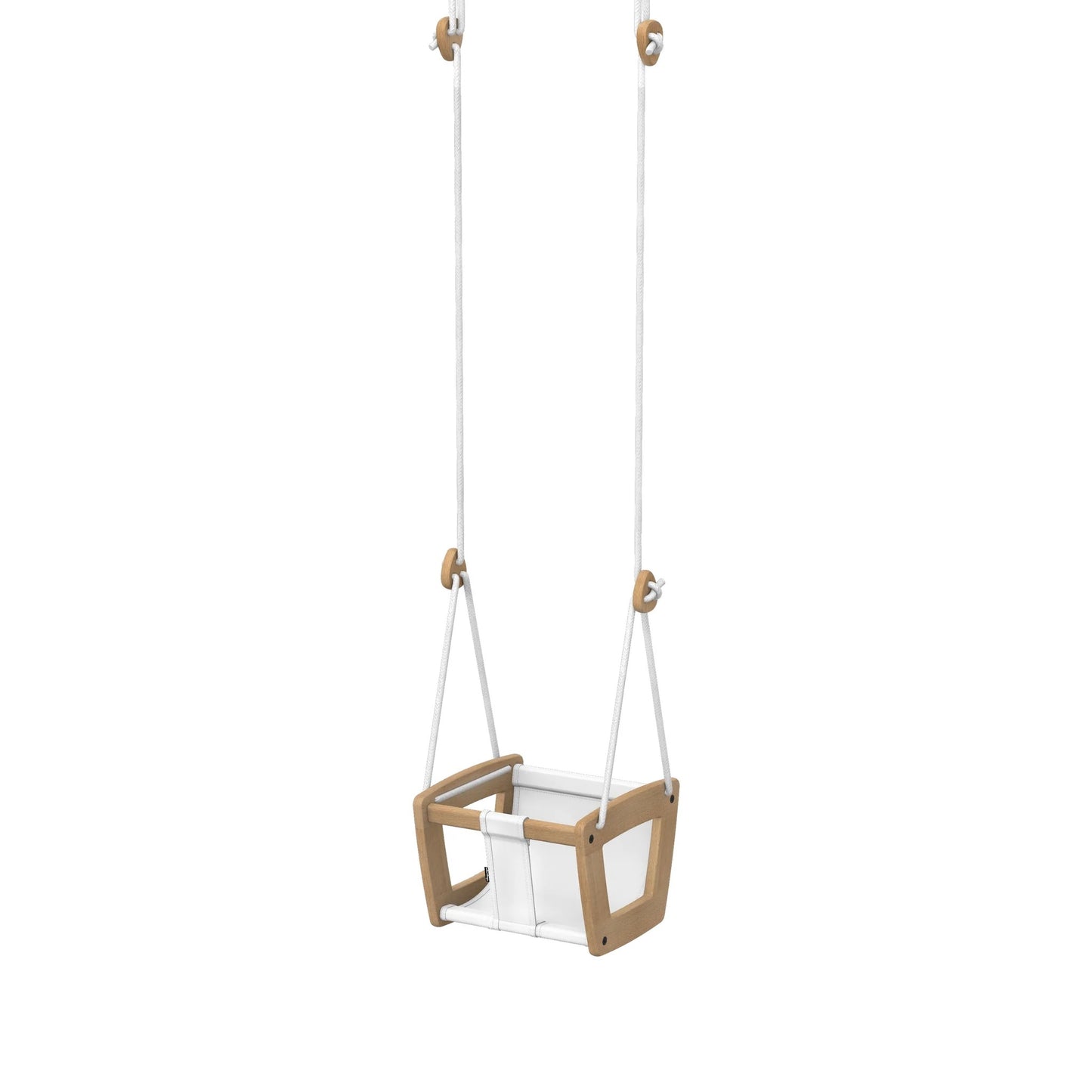 Lillagunga Wooden Indoor Toddler Swing - Oak