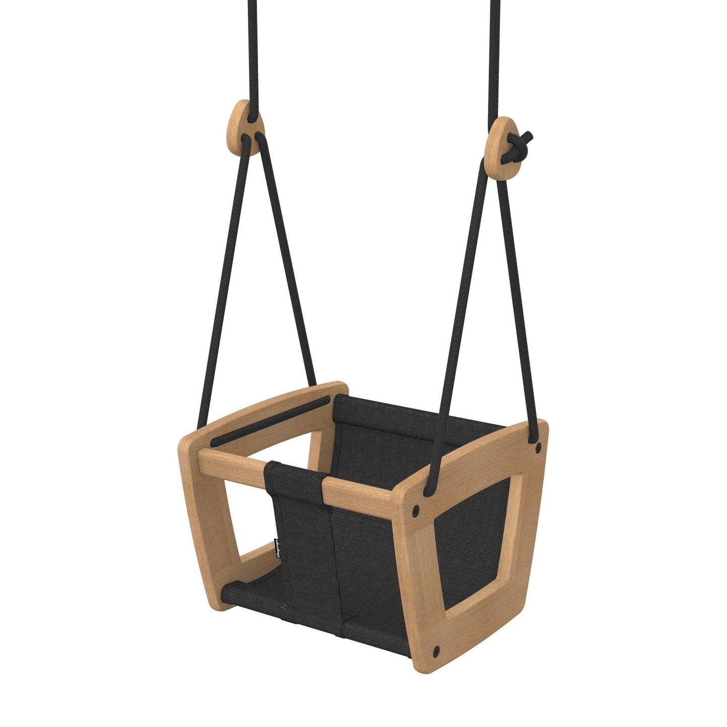 Lillagunga Wooden Indoor Toddler Swing - Oak