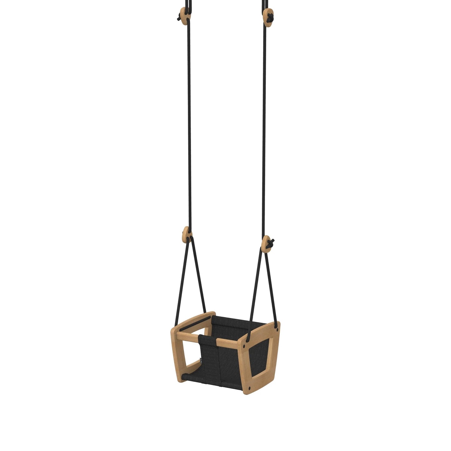 Lillagunga Wooden Indoor Toddler Swing - Oak