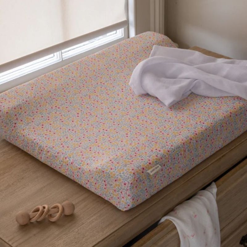 Avery Row Baby Changing Cushion - Wildflower Garden