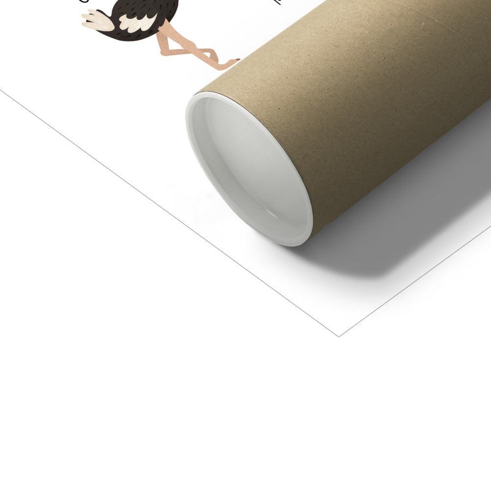 Kid of the Village Animals on Safari Art Print - White