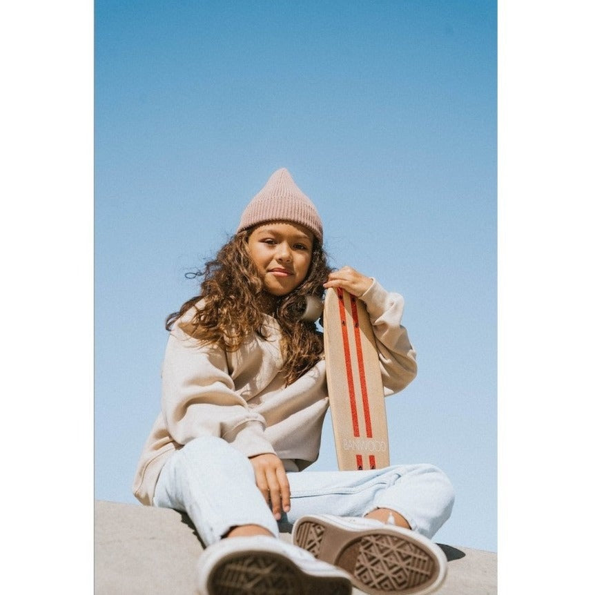 Banwood Skateboard + Protective Gear - Red