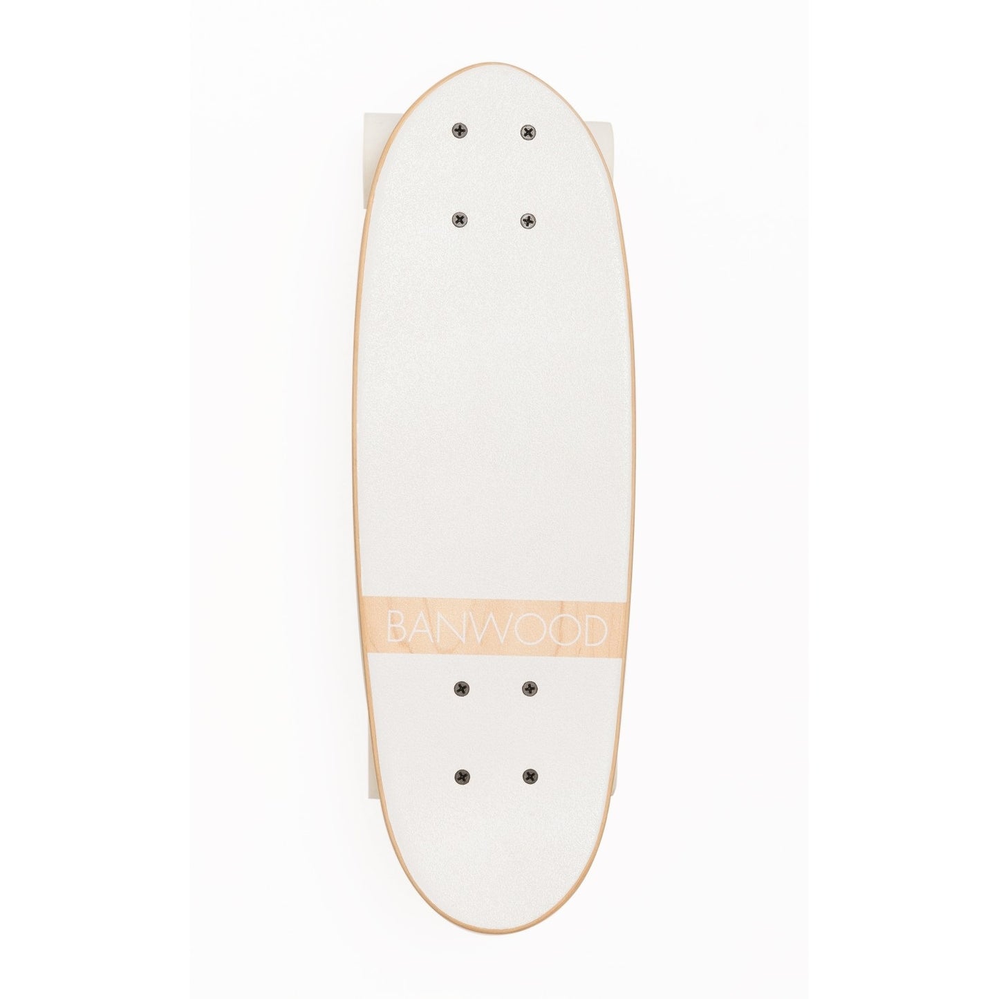 Banwood Skateboard + Protective Gear - White