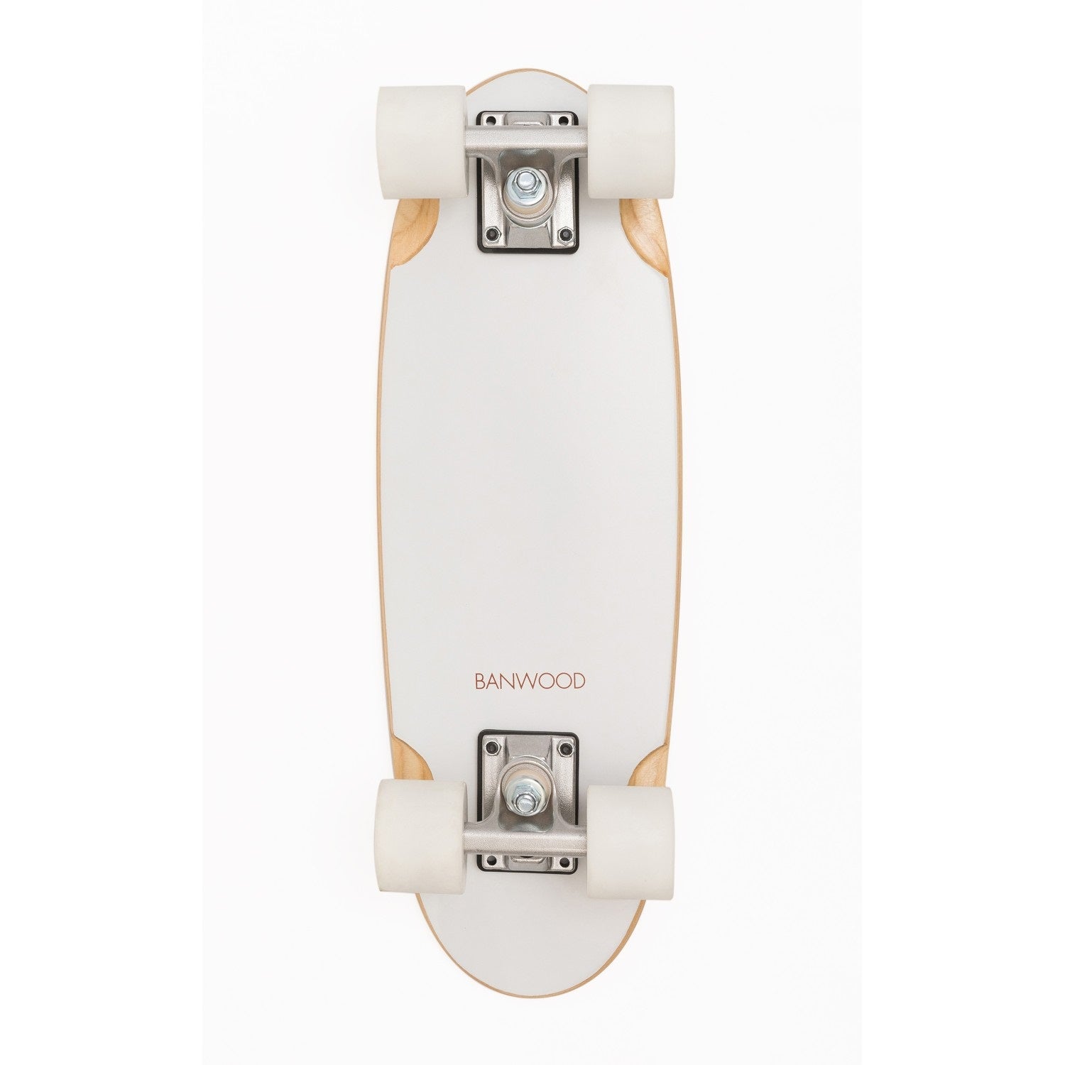 Banwood Skateboard + Protective Gear - White