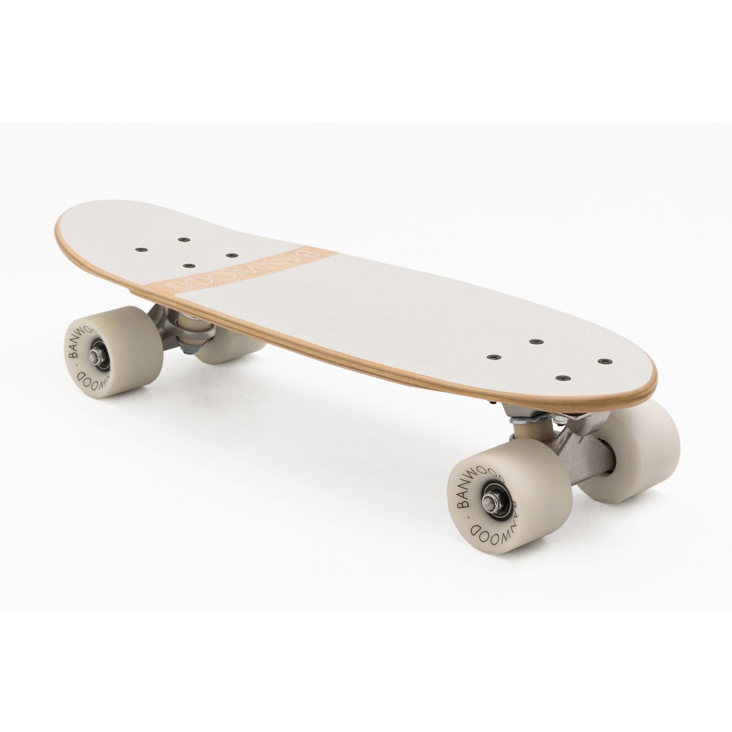 Banwood Skateboard + Protective Gear - White