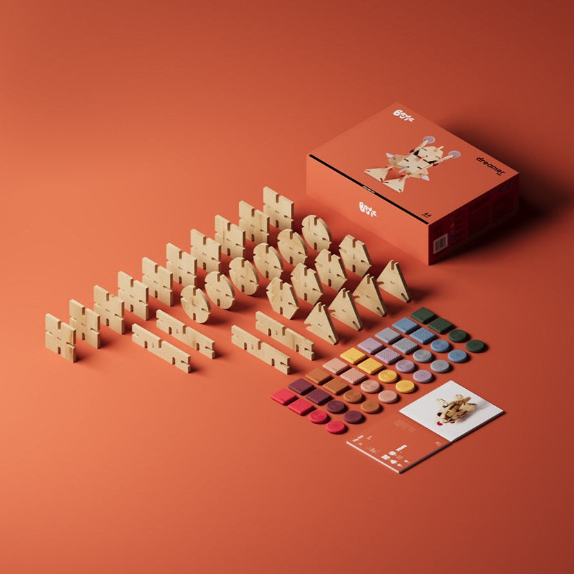 Bavvic Wooden Dreamer Set - 64 Pcs