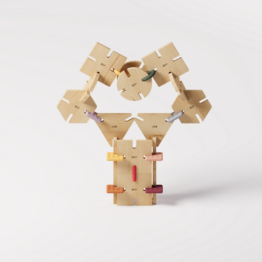 Bavvic Wooden Dreamer Set - 64 Pcs