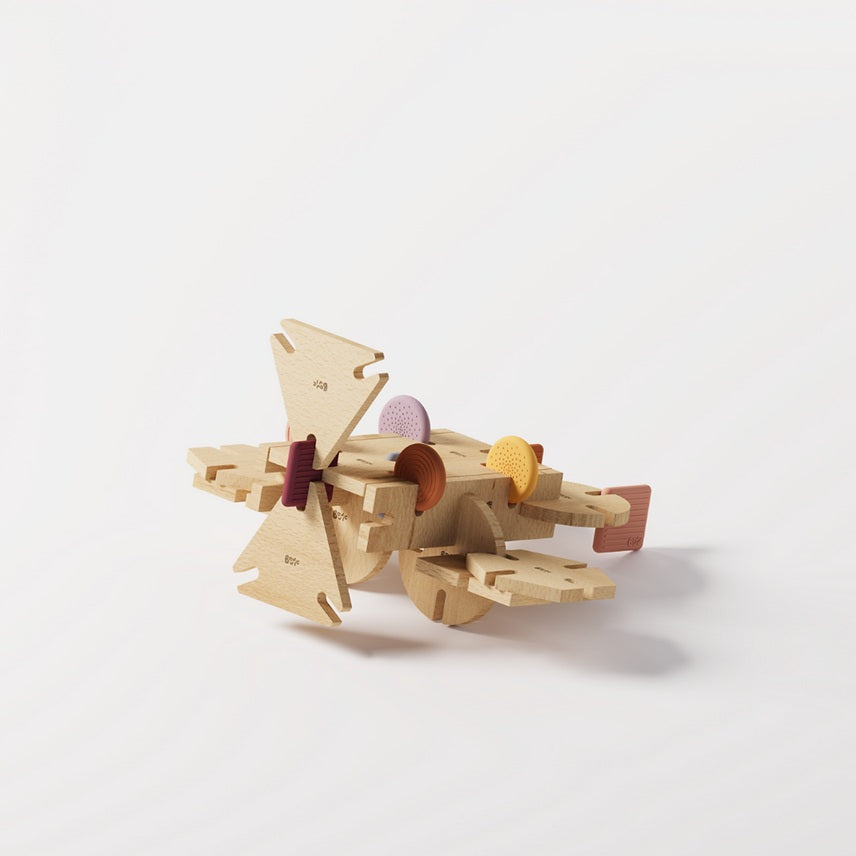 Bavvic Wooden Dreamer Set - 64 Pcs