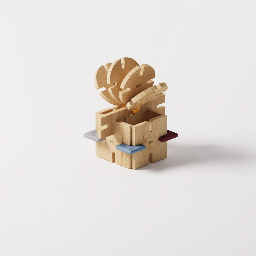 Bavvic Wooden Builder Set - 48 Pcs