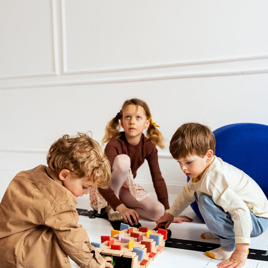 Bavvic Wooden Builder Set - 48 Pcs