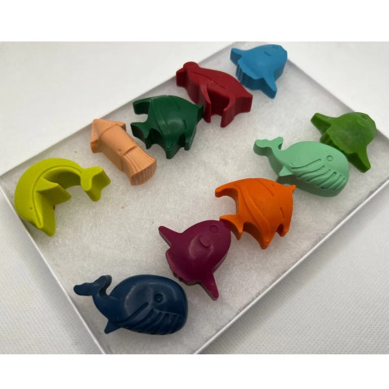 Beecrayative Beeswax Crayons - Small Sea Animals - Box of 10