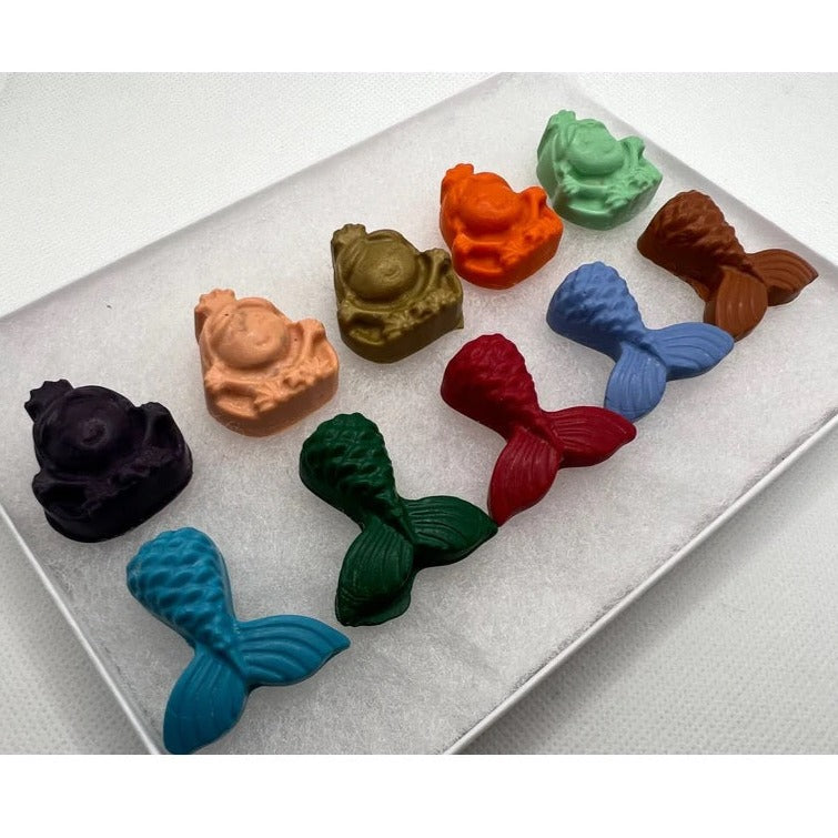 Beecrayative Beeswax Crayons - Mermaids - Box of 10