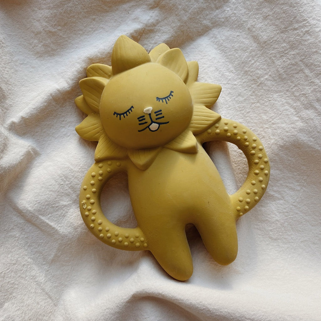 Konges Slojd Natural Rubber Teether - Lion