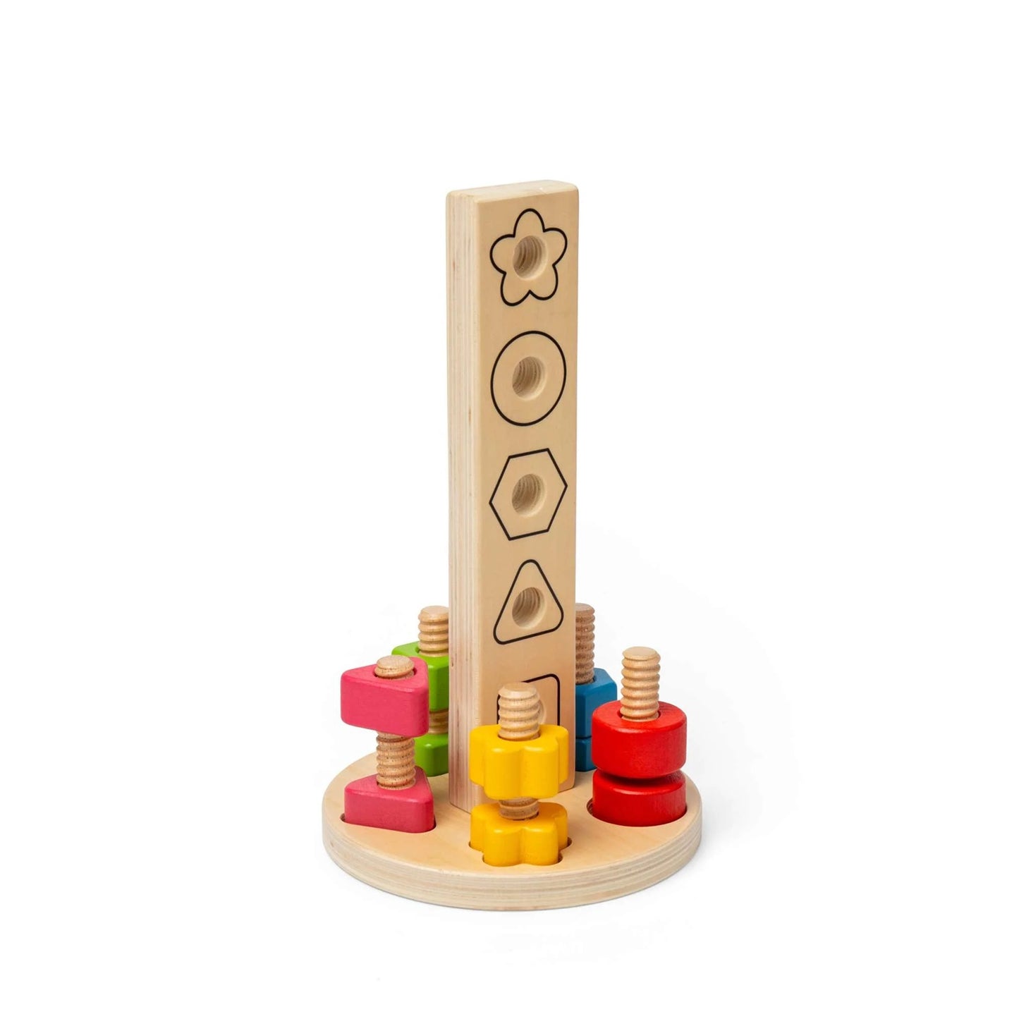 Bigjigs Wooden Nuts & Bolts Tower