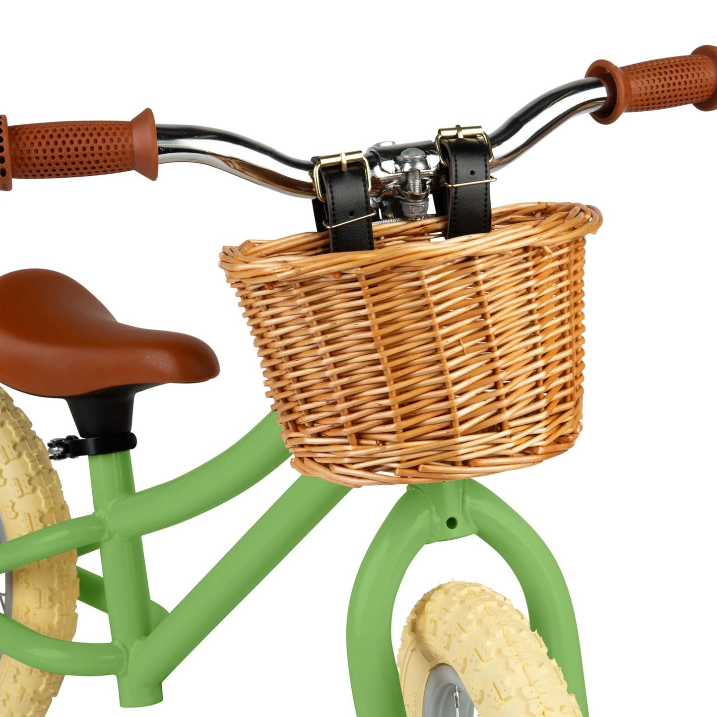 Bigjigs Balance Bike with Basket - Green