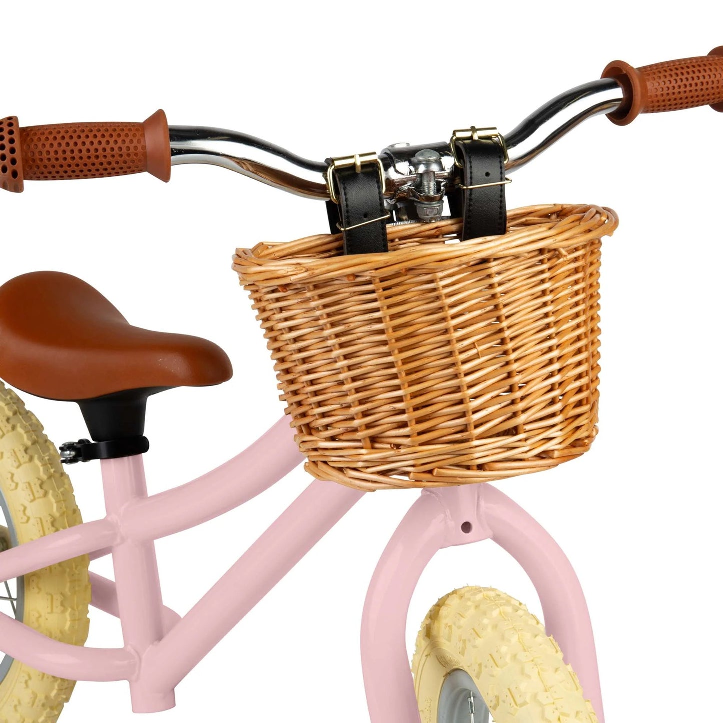 Bigjigs Balance Bike with Basket - Pink