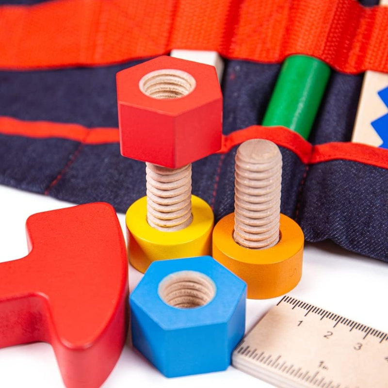 Bigjigs Wooden Toy Carpenters Toolbelt