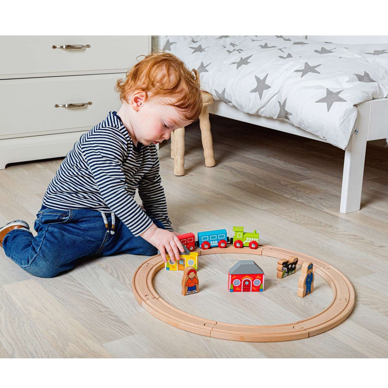 Bigjigs My First Wooden Train Set - 20 Pieces