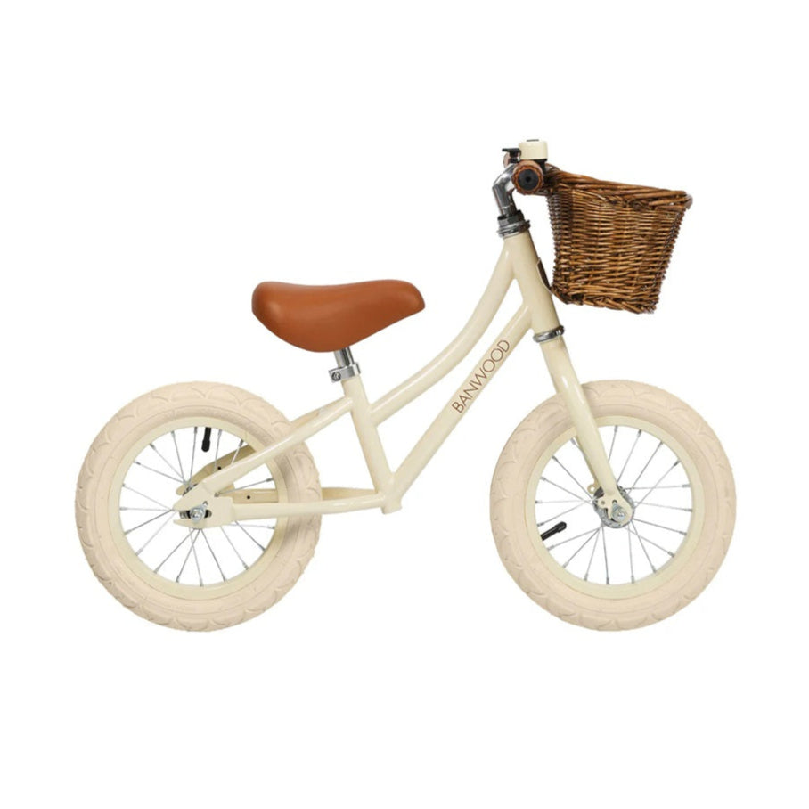 Banwood Balance Bike & Basket - Cream