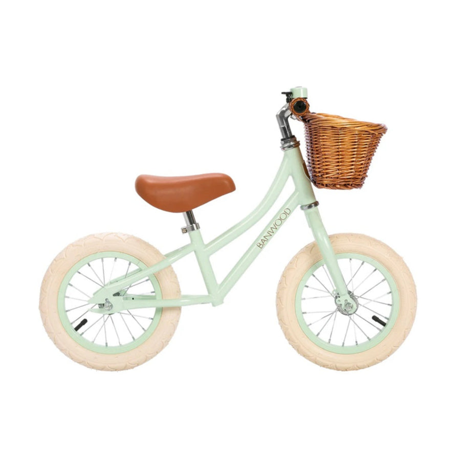 Banwood Balance Bike & Basket - Pale Mint