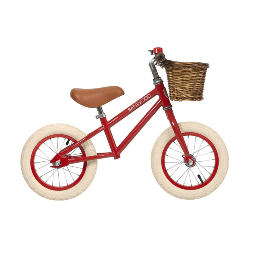 Banwood Balance Bike & Basket - Red