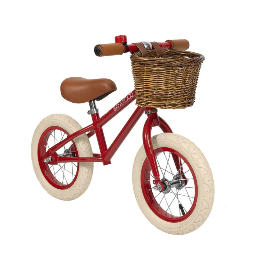 Banwood Balance Bike & Basket - Red