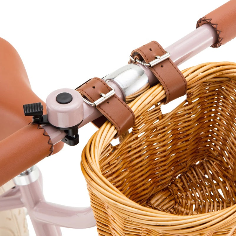 Banwood Balance Bike & Basket - Dusty Pink