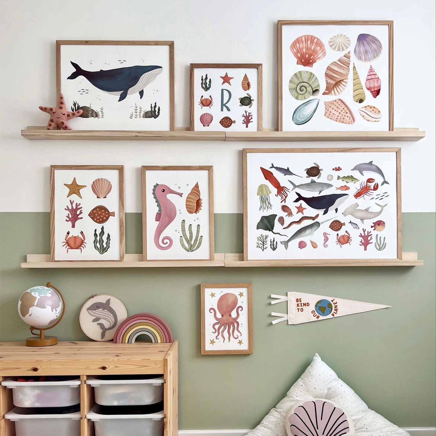 Kid of the Village Shells Art Print