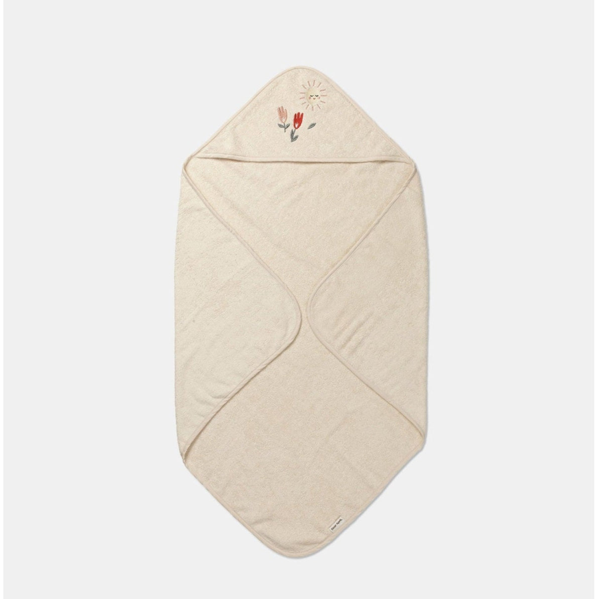 Dear April Petal Hooded Baby Towel - Embroidered Terry - Harmony