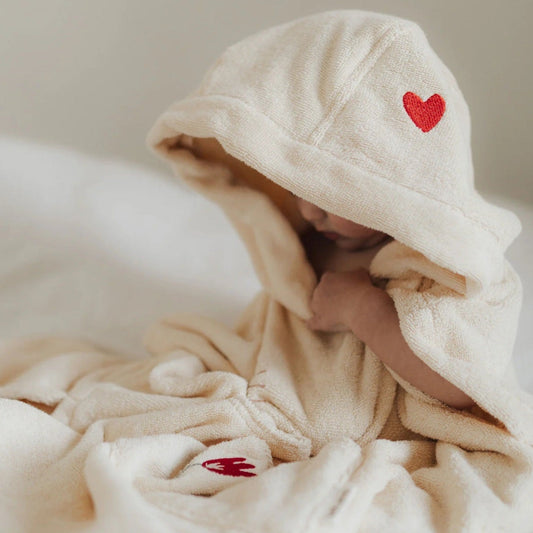Dear April Puk Bath Poncho - Embroidered Terry - Harmony