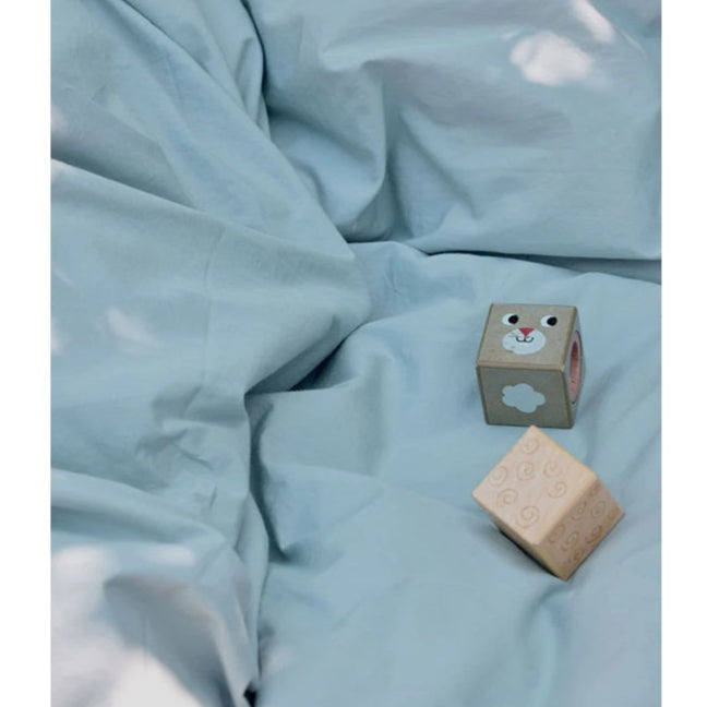 Dear April Ada Organic Fitted Baby Sheet - 68 x 122cm - Sea Notes