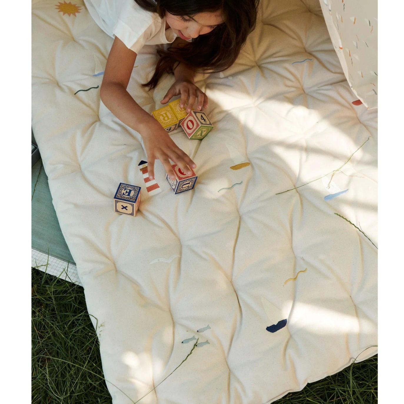 Dear April Meri Embroidered Play Mattress - Sea Life