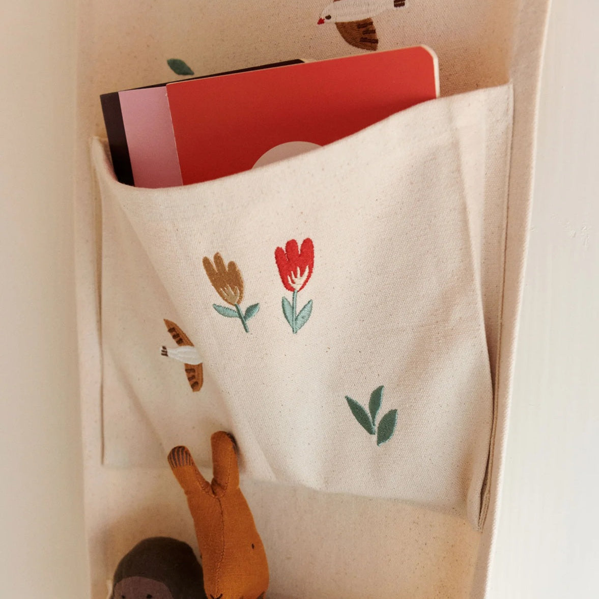 Dear April Pippa Canvas Hanging Wall Organiser - Songbirds
