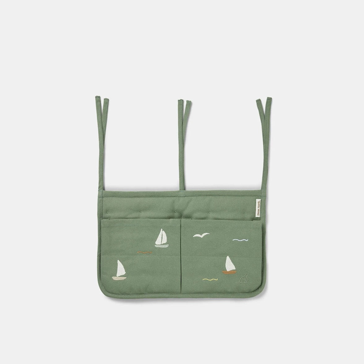 Dear April Posy Bed Pocket - Sailboats