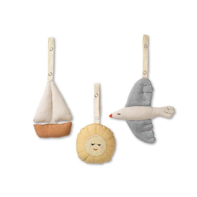 Dear April Baby Gym Toys - 3 Pk - Sailboats