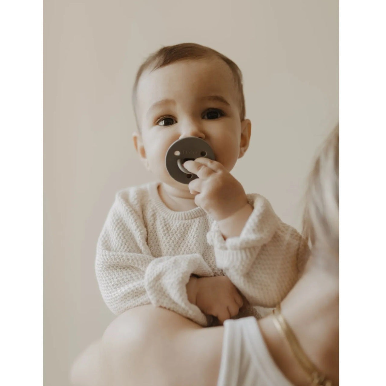 Elhee ChooChoo Silicone Pacifier - Khaki (2 Sizes)